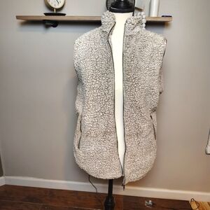 Thread Supply Women's Fleece Vest - Light Gray